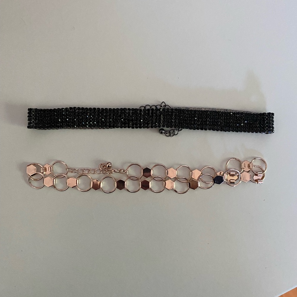 2  choker necklaces